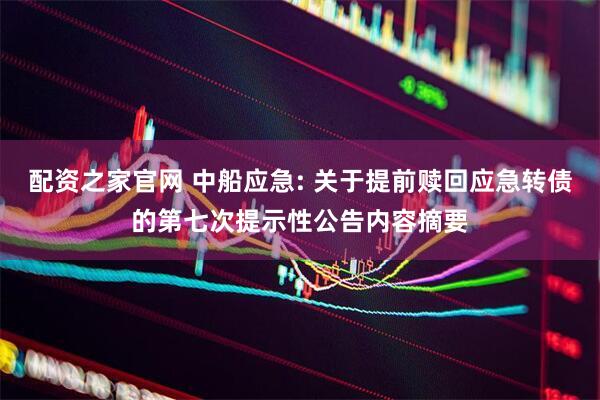 配资之家官网 中船应急: 关于提前赎回应急转债的第七次提示性公告内容摘要